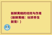 新鲜黄精的功效与作用(新鲜黄精：玩转养生新宠！)
