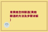 用黄精怎样酿酒(黄精酿酒的方法及步骤详解)