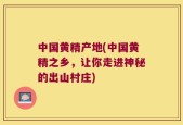 中国黄精产地(中国黄精之乡，让你走进神秘的出山村庄)