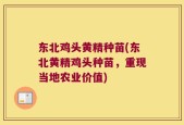 东北鸡头黄精种苗(东北黄精鸡头种苗，重现当地农业价值)