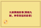 九制黄精故事(黄精九制，神奇背后的故事)