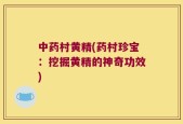 中药村黄精(药村珍宝：挖掘黄精的神奇功效)