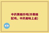 中药黄精炒鸡(炒黄精配鸡，中药美味上桌)