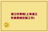 浦江挖黄精(上海浦江开展黄精挖掘工作)