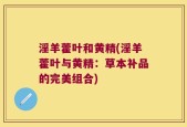淫羊藿叶和黄精(淫羊藿叶与黄精：草本补品的完美组合)