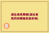 湖北来凤黄精(湖北来凤药材黄精走俏市场)