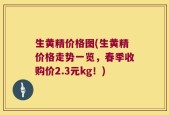 生黄精价格图(生黄精价格走势一览，春季收购价2.3元kg！)