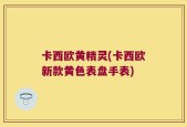 卡西欧黄精灵(卡西欧新款黄色表盘手表)