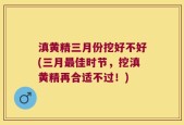 滇黄精三月份挖好不好(三月最佳时节，挖滇黄精再合适不过！)