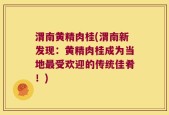 渭南黄精肉桂(渭南新发现：黄精肉桂成为当地最受欢迎的传统佳肴！)