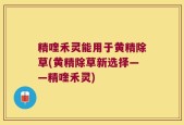 精喹禾灵能用于黄精除草(黄精除草新选择——精喹禾灵)
