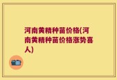 河南黄精种苗价格(河南黄精种苗价格涨势喜人)