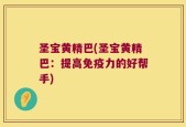 圣宝黄精巴(圣宝黄精巴：提高免疫力的好帮手)