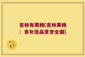 吉林有黄精(吉林黄精：食补佳品享誉全国)