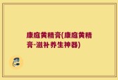 康庭黄精膏(康庭黄精膏-滋补养生神器)