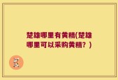 楚雄哪里有黄精(楚雄哪里可以采购黄精？)