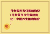 丹参黄芪当归黄精枸杞(丹参黄芪当归黄精枸杞：中医养生植物组合)