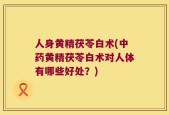 人身黄精茯苓白术(中药黄精茯苓白术对人体有哪些好处？)