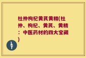 杜仲枸杞黄芪黄精(杜仲、枸杞、黄芪、黄精：中医药材的四大宝藏)