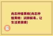 尚志种植黄精(尚志种植黄精：润肺解毒，让生活更健康)