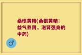 桑根黄精(桑根黄精：益气养阴，滋肾强身的中药)