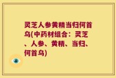 灵芝人参黄精当归何首乌(中药材组合：灵芝、人参、黄精、当归、何首乌)