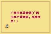 广西玉林黄精苗(广西玉林产黄精苗，品质优良！)