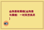 山狗姜和黄精(山狗姜与黄精：一对天然良药)