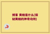 博客 黄精是什么(探秘黄精的神奇功效)