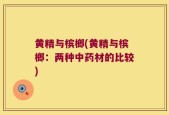 黄精与槟榔(黄精与槟榔：两种中药材的比较)