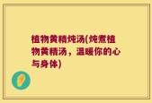 植物黄精炖汤(炖煮植物黄精汤，温暖你的心与身体)