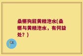 桑椹狗屁黄精泡水(桑椹与黄精泡水，有何益处？)