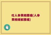 吃人参黄精腰痛(人参黄精缓解腰痛)