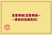 宜君黄精(宜君黄精——黄色的宝藏良药)