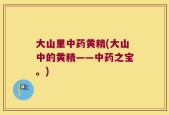 大山里中药黄精(大山中的黄精——中药之宝。)