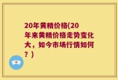 20年黄精价格(20年来黄精价格走势变化大，如今市场行情如何？)