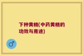下种黄精(中药黄精的功效与用途)