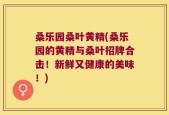 桑乐园桑叶黄精(桑乐园的黄精与桑叶招牌合击！新鲜又健康的美味！)