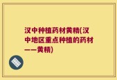 汉中种植药材黄精(汉中地区重点种植的药材——黄精)