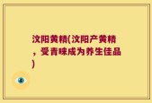 汶阳黄精(汶阳产黄精，受青睐成为养生佳品)