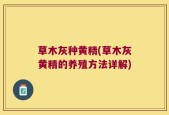 草木灰种黄精(草木灰黄精的养殖方法详解)