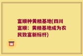 富顺种黄精基地(四川富顺：黄精基地成为农民致富新标杆)