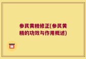 参芪黄精修正(参芪黄精的功效与作用概述)