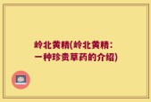 岭北黄精(岭北黄精：一种珍贵草药的介绍)
