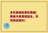 多花黄精和姜形黄精(黄精与姜黄相结合，药效双倍提升)