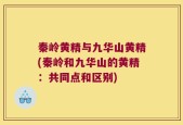 秦岭黄精与九华山黄精(秦岭和九华山的黄精：共同点和区别)