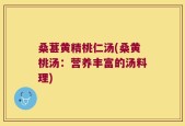 桑葚黄精桃仁汤(桑黄桃汤：营养丰富的汤料理)