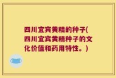 四川宜宾黄精的种子(四川宜宾黄精种子的文化价值和药用特性。)