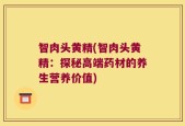 智肉头黄精(智肉头黄精：探秘高端药材的养生营养价值)