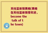天柱蓝田镇黄精(黄精在天柱蓝田镇受欢迎，become the talk of the town)